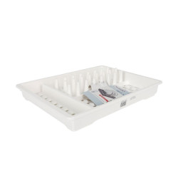 Draining Rack for Kitchen Sink Tontarelli Bella White 38,5 x 28,5 x 6,1 cm