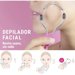 Facial Hair Remover Beter Depilador Facial Stainless steel Fuchsia