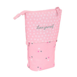 Pencil Holder Case Safta Love Yourself Pink (8 x 19 x 6 cm)