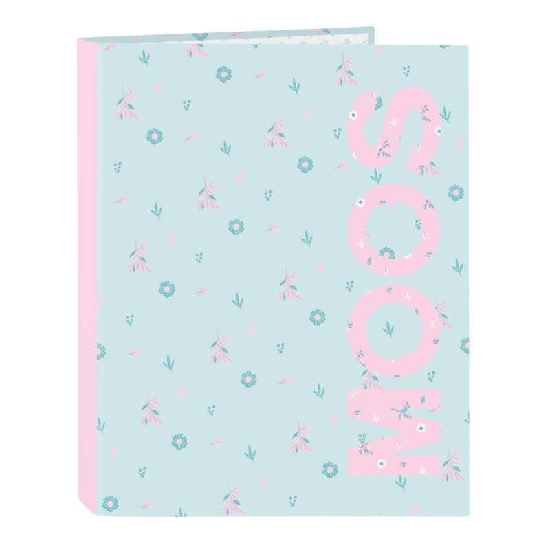 Ring binder Moos Garden 26.5 x 33 x 4 cm Turquoise A4