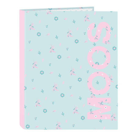 Ring binder Moos Garden 26.5 x 33 x 4 cm Turquoise A4