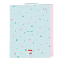 Ring binder Moos Garden 26.5 x 33 x 4 cm Turquoise A4