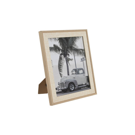 Photo frame Home ESPRIT Natural Crystal MDF Wood 25 x 1,8 x 30 cm