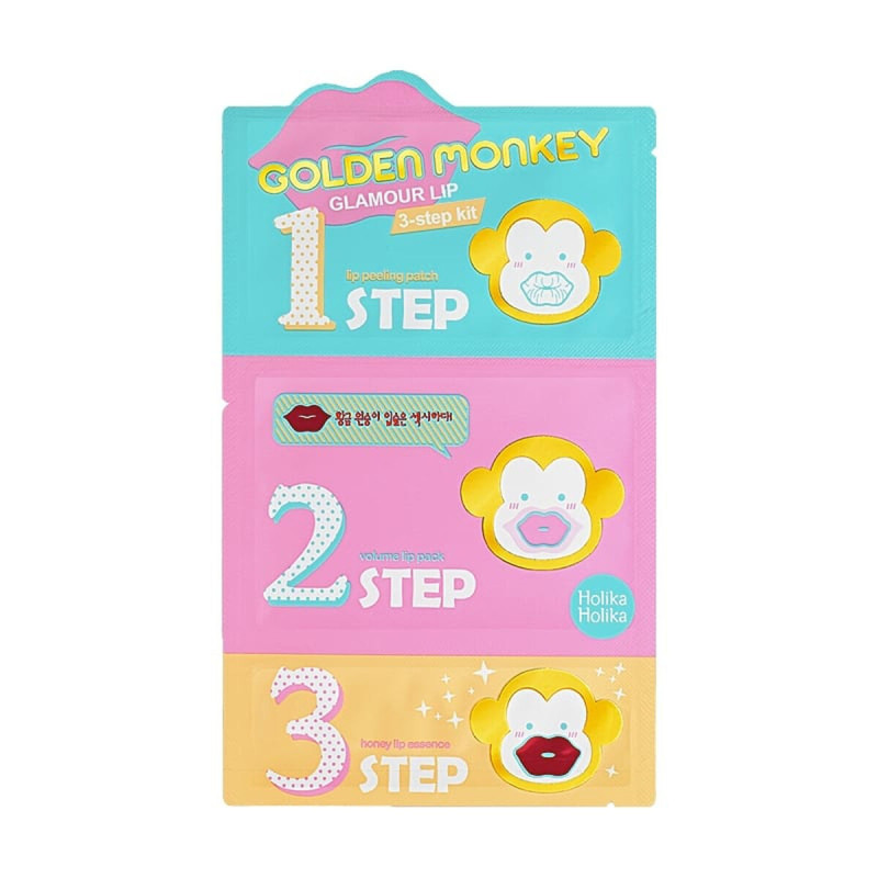 Moisturizing Facial Mask Holika Holika Golden Monkey Glamour Lip