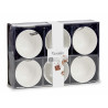 Set of bowls Porcelain White 150 ml 6 Pieces 11 x 5,5 x 11 cm