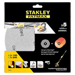 Sandpaper Stanley STA39297P 120 x 2 240 x 3