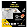 Sandpaper Stanley STA39297P 120 x 2 240 x 3