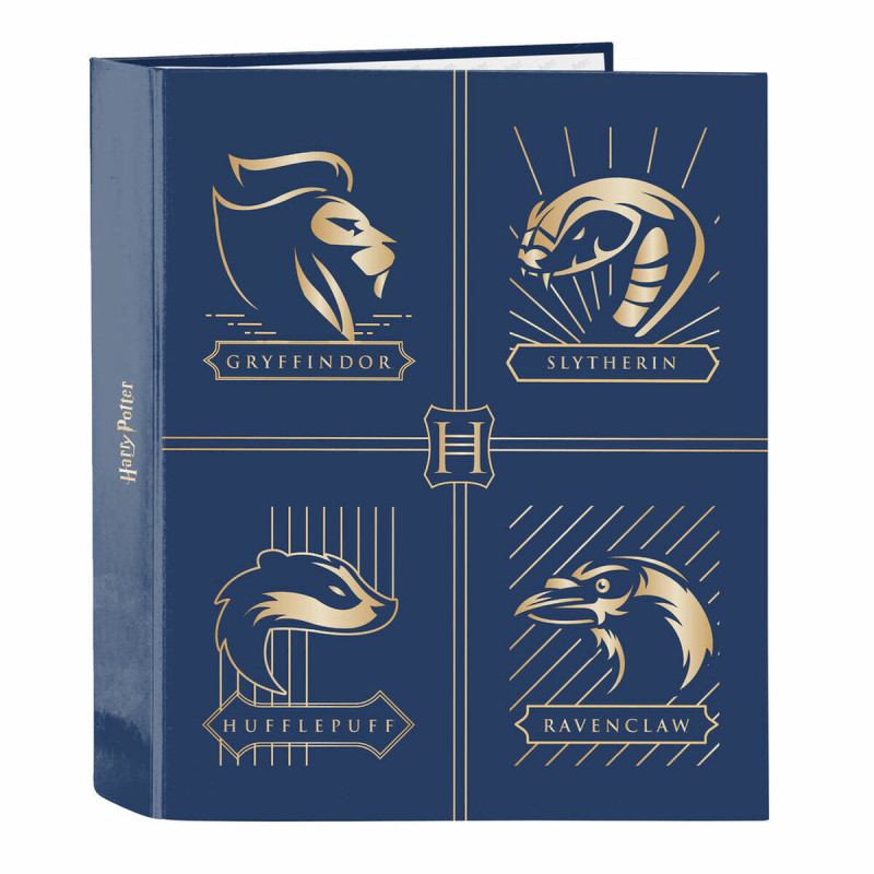 Ring binder Harry Potter Magical Brown Navy Blue A4 (27 x 33 x 6 cm)