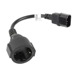 Power Cord Lanberg C14/SCHUKO CEE7 Black