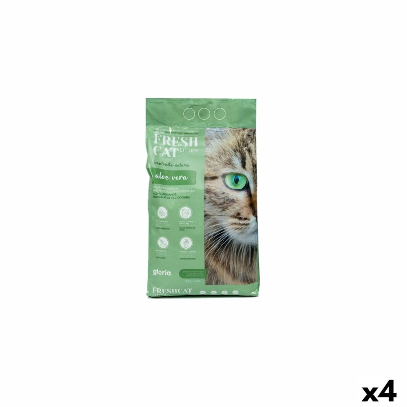 Cat Litter Gloria Premium Aloe Vera 5 kg 4 Units