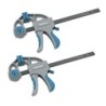 One-hand clamp Ferrestock Steel Plastic (2 pcs)