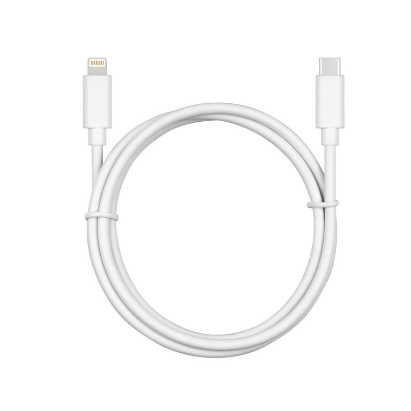 USB-C to Lightning Cable CoolBox White 1 m