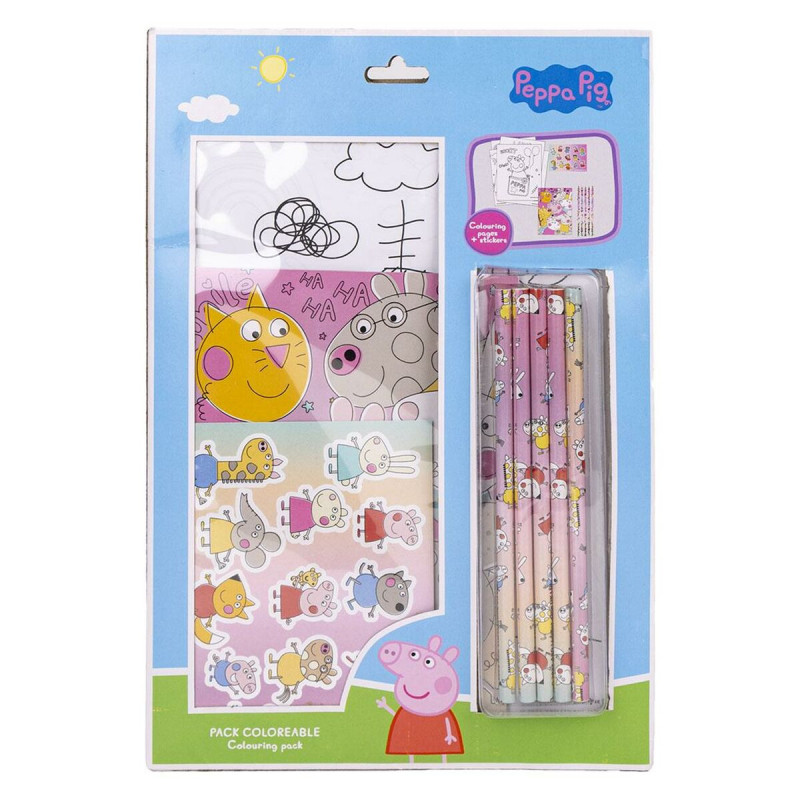 Stationery Set Peppa Pig Pink