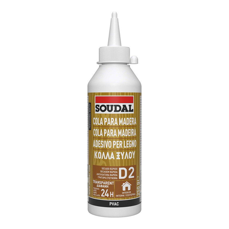 Instant Glue Soudal 117834 Wood White 250 g