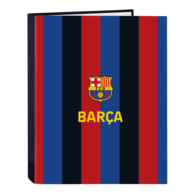 Ring binder F.C. Barcelona Maroon Navy Blue A4 (26.5 x 33 x 4 cm)