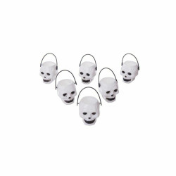 Halloween Decorations My Other Me Mini Skulls 6 x 5 x 5 cm Set 6 Pieces