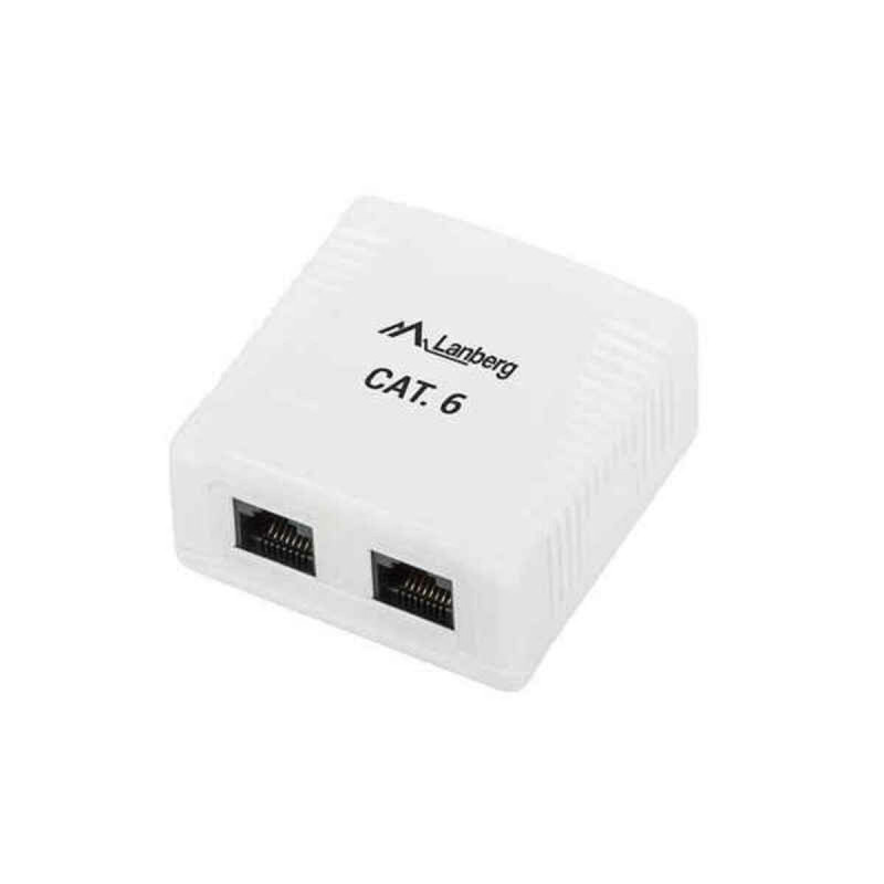 Category 6 UTP RJ45 Connector Lanberg OU6-0002-W White