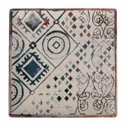 Flat plate La Mediterránea Grecia Porcelain Shine (24 x 24 x 2 cm)