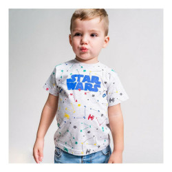 Child's Short Sleeve T-Shirt Star Wars Grey 2 Units