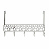 Door Coat Rack DKD Home Decor Silver Metal Plastic Flowers 32 x 10 x 19 cm