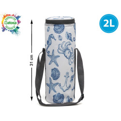 Bottle Cooler Bag Blue 2 L Navy