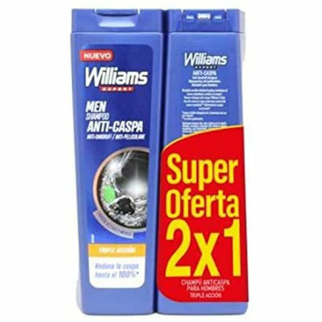 Anti-dandruff Shampoo Triple Acción Williams (2 uds)