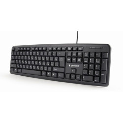 Keyboard GEMBIRD KB-U-103-RU Black Monochrome English Russian QWERTY