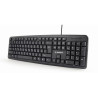 Keyboard GEMBIRD KB-U-103-RU Black Monochrome English Russian QWERTY