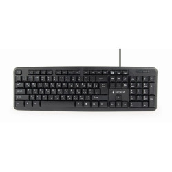 Keyboard GEMBIRD KB-U-103-RU Black Monochrome English Russian QWERTY