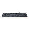 Keyboard GEMBIRD KB-U-103-RU Black Monochrome English Russian QWERTY