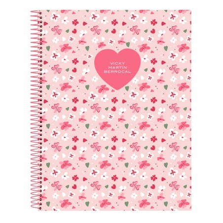 Notebook Vicky Martín Berrocal In bloom Pink A4 120 Sheets