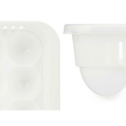 Egg cup White Transparent Plastic 17,5 x 7 x 28,5 cm (12 Units)