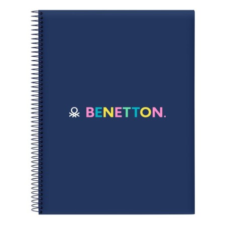 Notebook Benetton Cool Navy Blue A4 120 Sheets