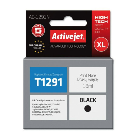 Original Ink Cartridge Activejet AE-1284N Black