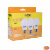 Pack of 3 LED bulbs EDM F 10 W E27 810 Lm Ø 6 x 10,8 cm (3200 K)