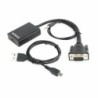 VGA to HDMI Adapter with Audio GEMBIRD A-VGA-HDMI-01 Black