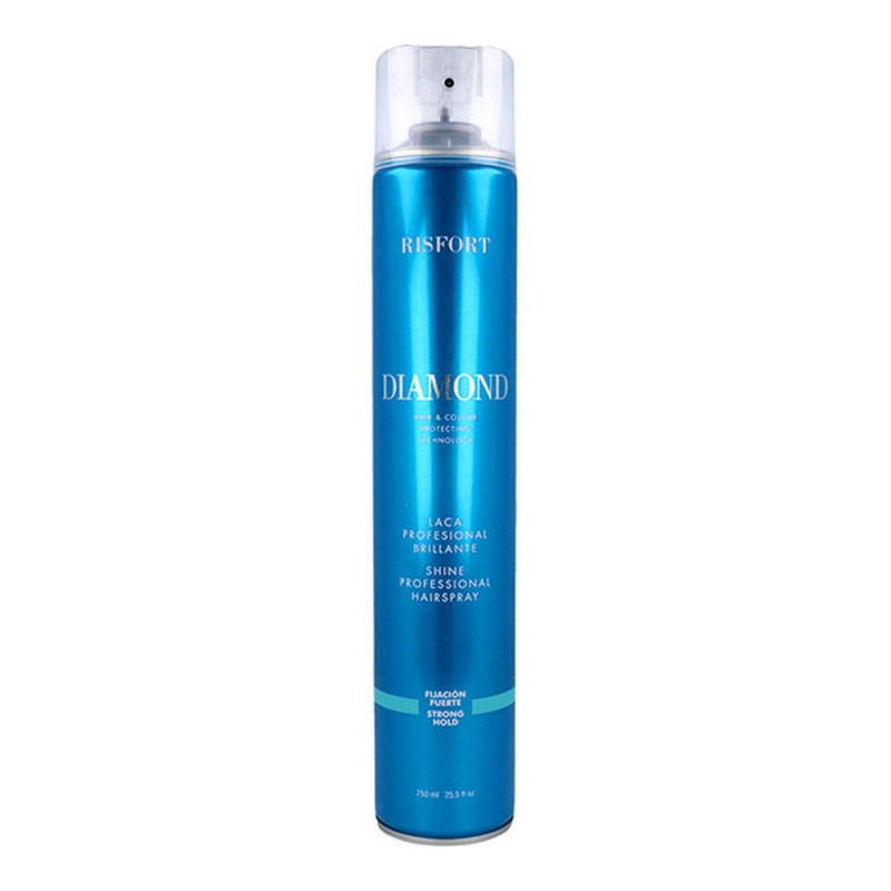 Strong Hold Hair Spray Diamond Risfort (750 ml)