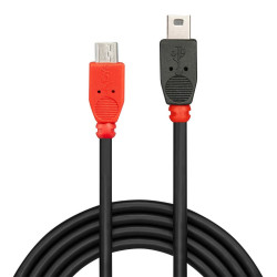 Cable Micro USB LINDY 31717 50 cm Red/Black