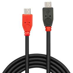 Cable Micro USB LINDY 31758 50 cm Black