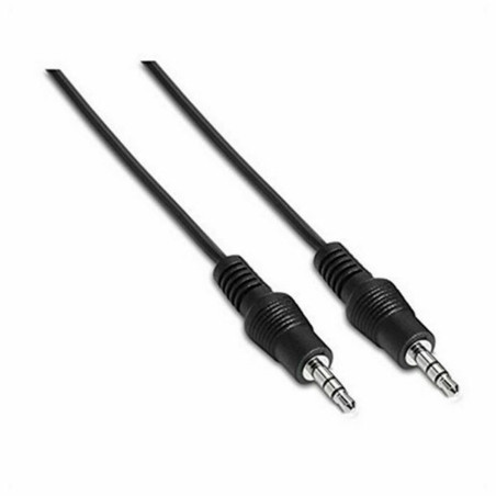 Audio Jack Cable (3.5mm) NANOCABLE 1,5 m Black 1,5 m