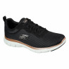 Sports Trainers for Women Skechers Mesh Lace-Up Black