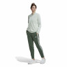 Women's Tracksuit Adidas Essentials 3 Stripes Light Green