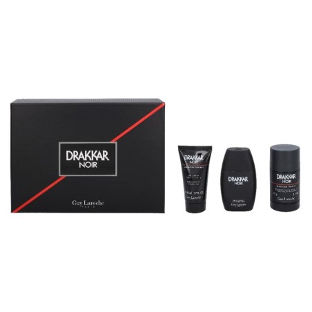 Men's Perfume Set Guy Laroche EDT Drakkar Noir 3 Pieces