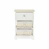 Chest of drawers DKD Home Decor Natural White wicker Paolownia wood (40 x 29 x 58,5 cm)