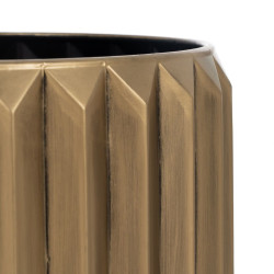 Set of Planters Golden Iron 37,5 x 37,5 x 23 cm (2 Units)