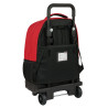 School Rucksack with Wheels Sevilla Fútbol Club Black Red 33 X 45 X 22 cm