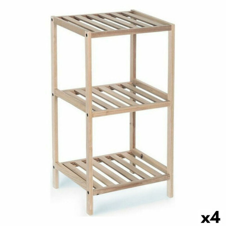 Shelves Confortime Wood 35 x 30 x 70 cm (4 Units)