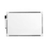 Magnetic Board with Marker White Aluminium 20 x 30 cm (12 Units)