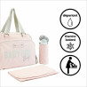 Diaper Changing Bag Baby on Board Simply Babybag Pink