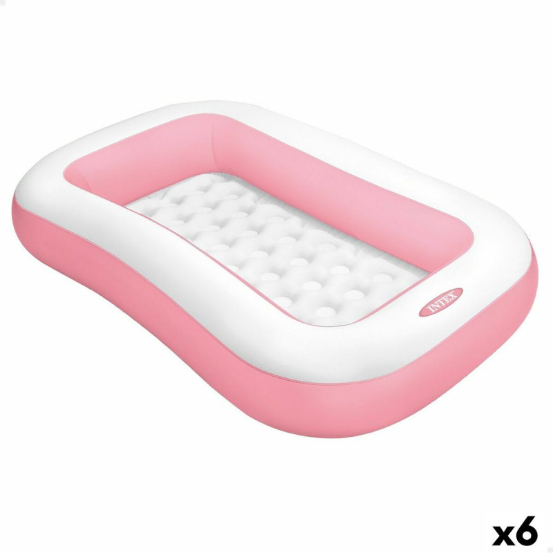 Inflatable Paddling Pool for Children Intex Island 90 L 167 x 26 x 101 cm White Pink (6 Units)